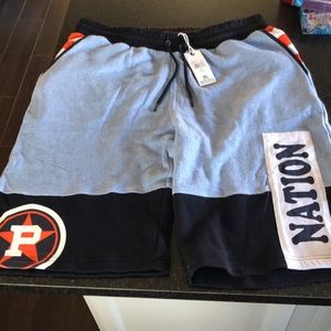 Parish Nation Men’s Sweatshorts (Sky Blue, XL)